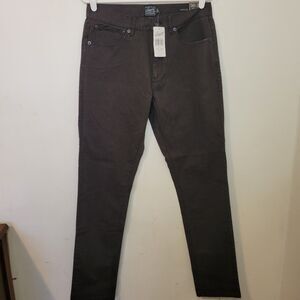 Grayers Carnaby Stretch Double Weave 5 Pocket Jeans 30W/32 Brown NWT 97% Cotton